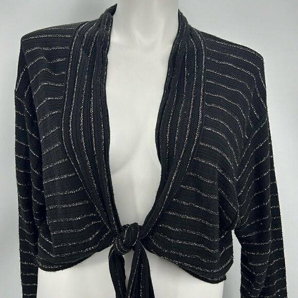 Lane Bryant silver black bolero sized 26/28 - Picture 1 of 4